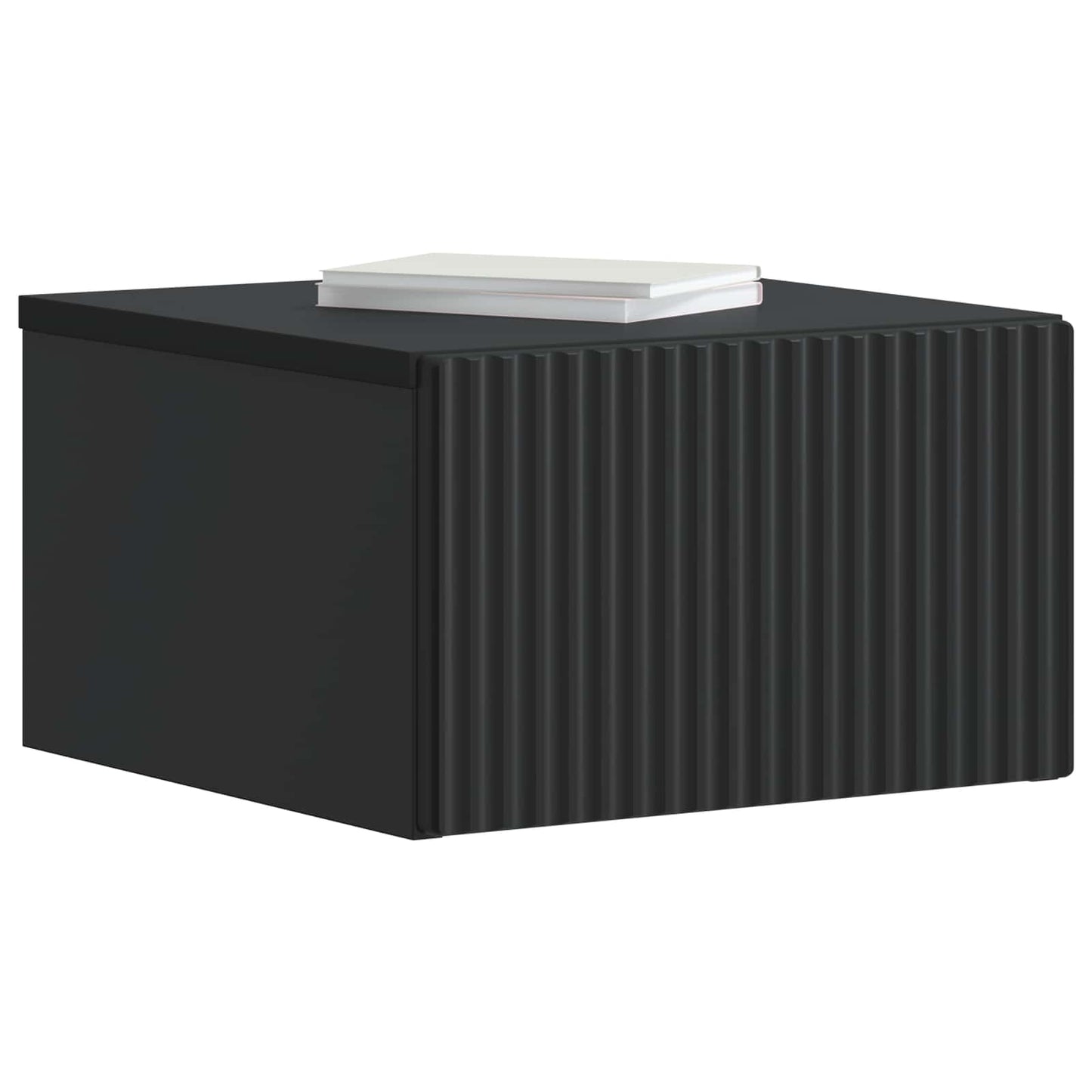 Wall-Mounted Bedside Cabinet 2 pcs Black 33 x 34.5 x 20 cm