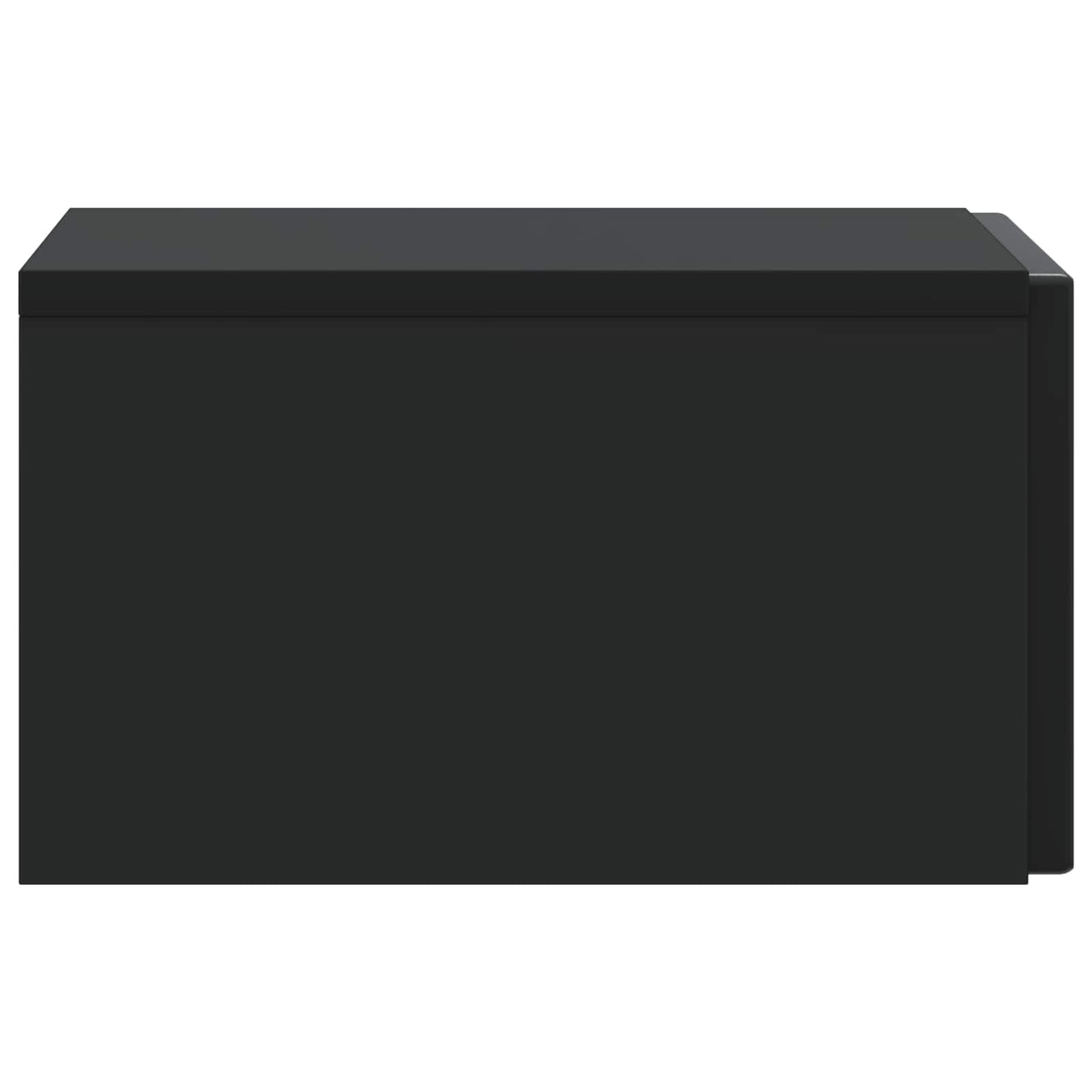 Wall-Mounted Bedside Cabinet 2 pcs Black 33 x 34.5 x 20 cm