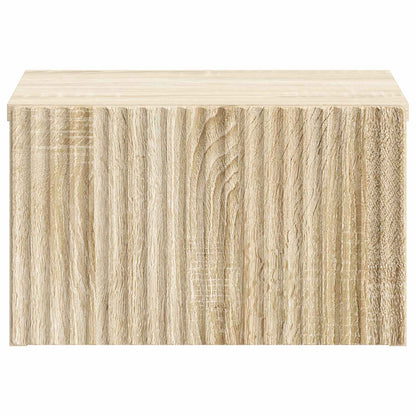 Wall-Mounted Bedside Cabinet Sonoma Oak 33 x 34.5 x 20 cm