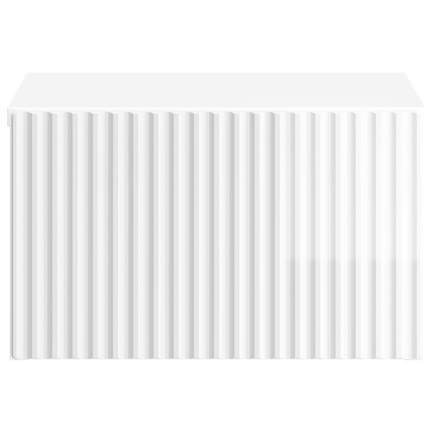 Wall-Mounted Bedside Cabinet High Gloss White 33 x 34.5 x 20 cm