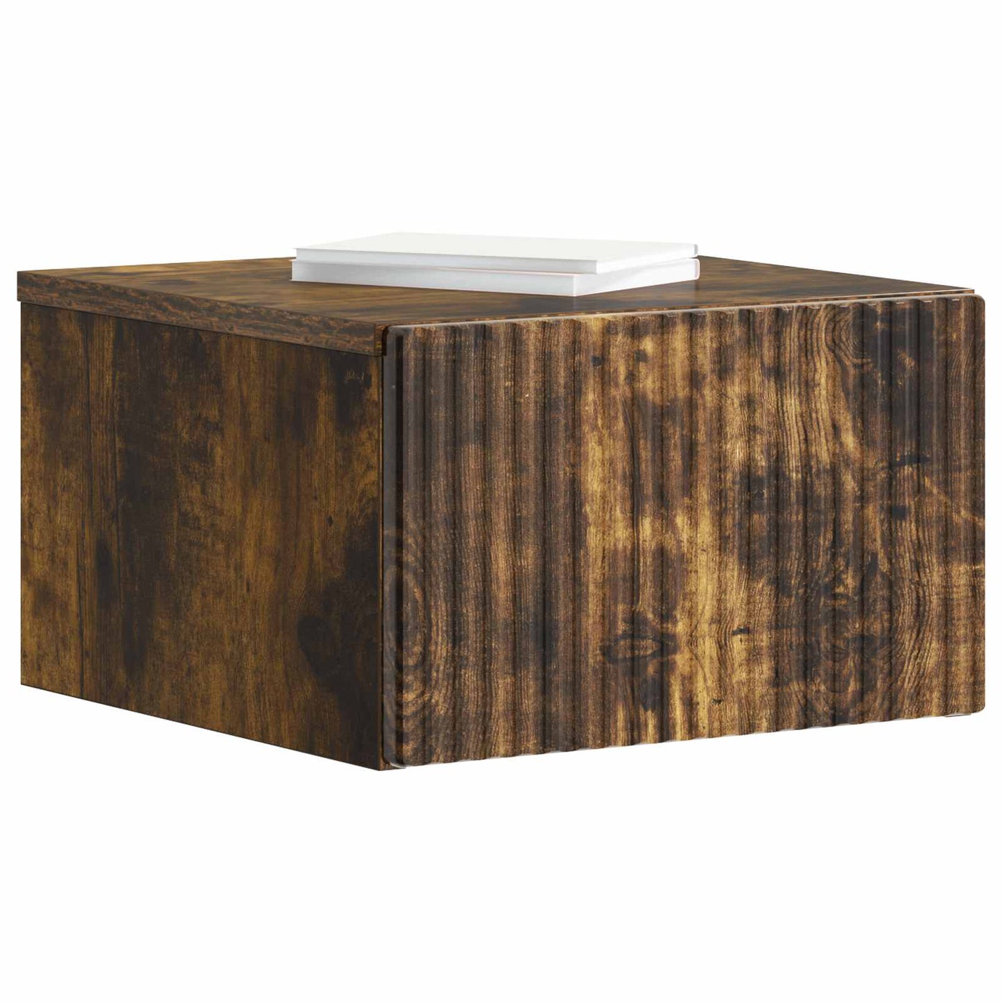 Wall-Mounted Bedside Cabinet 2 pcs Smoked Oak 33 x 34.5 x 20 cm