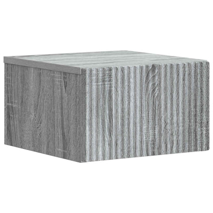 Wall-Mounted Bedside Cabinet Grey Sonoma 33 x 34.5 x 20 cm
