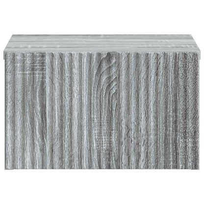 Wall-Mounted Bedside Cabinet Grey Sonoma 33 x 34.5 x 20 cm