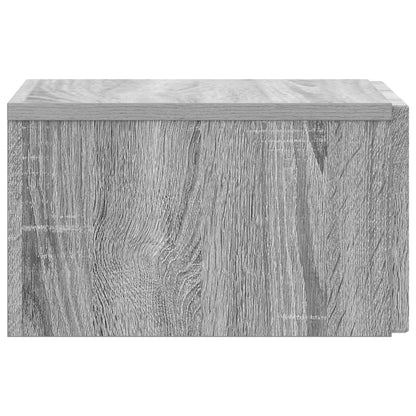 Wall-Mounted Bedside Cabinet Grey Sonoma 33 x 34.5 x 20 cm