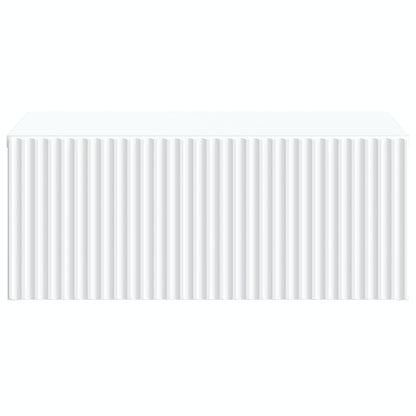 Wall-Mounted Bedside Cabinet White 49 x 34.5 x 20 cm