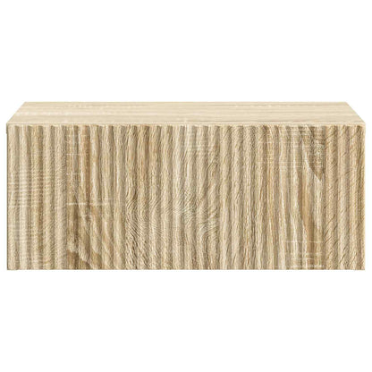 Wall-Mounted Bedside Cabinet Sonoma Oak 49 x 34.5 x 20 cm