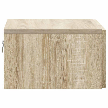 Wall-Mounted Bedside Cabinet Sonoma Oak 49 x 34.5 x 20 cm