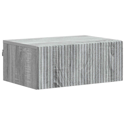 Wall-Mounted Bedside Cabinet 2 pcs Grey Sonoma Engineered Wood
