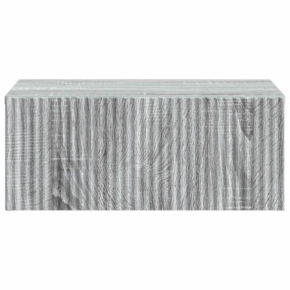 Wall-Mounted Bedside Cabinet 2 pcs Grey Sonoma Engineered Wood