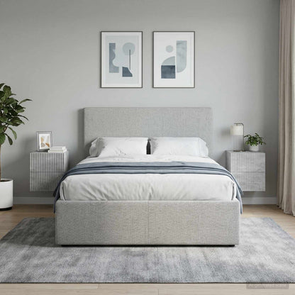 Wall-Mounted Bedside Cabinet 2 pcs Concrete Grey