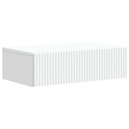 Wall-Mounted Side Table White 59 x 34.5 x 17 cm Engineered Wood