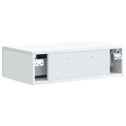 Wall-Mounted Side Table White 59 x 34.5 x 17 cm Engineered Wood