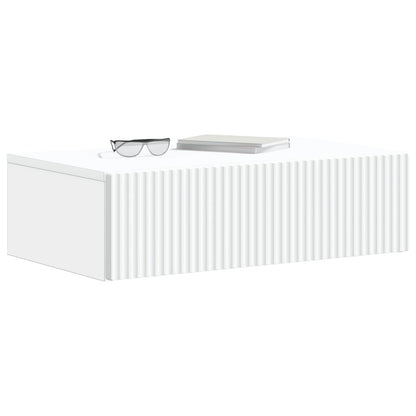 Wall-Mounted Side Table White 59 x 34.5 x 17 cm Engineered Wood