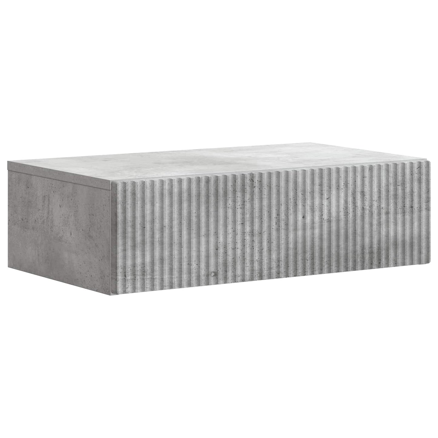 Wall-Mounted Side Table Concrete Grey 59 x 34.5 x 17 cm