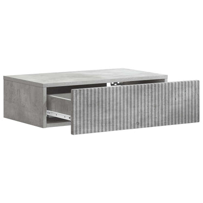 Wall-Mounted Side Table Concrete Grey 59 x 34.5 x 17 cm