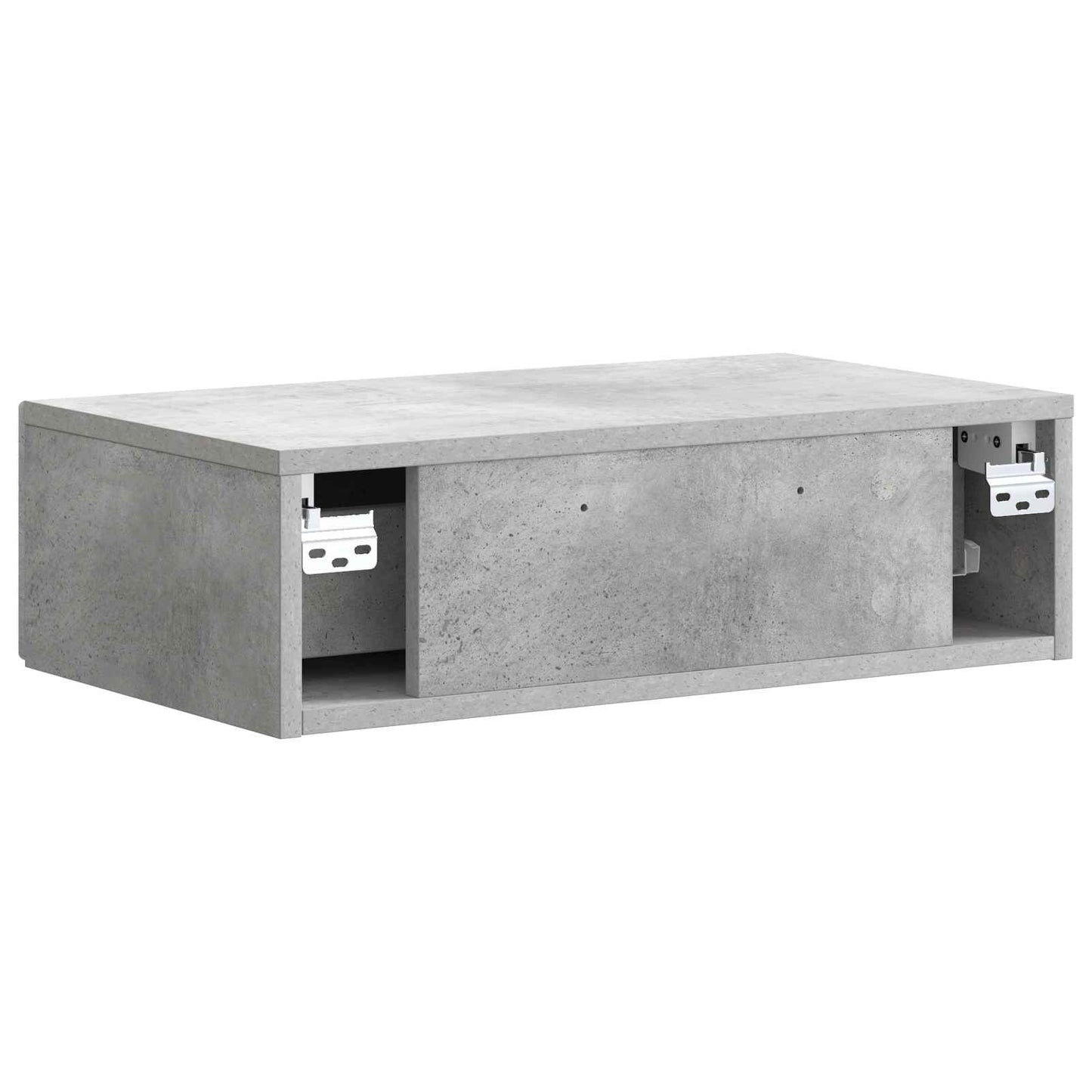 Wall-Mounted Side Table Concrete Grey 59 x 34.5 x 17 cm