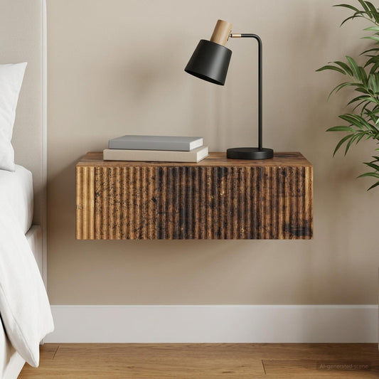 Wall-Mounted Side Table 59 x 34.5 x 17 cm Engineered Wood