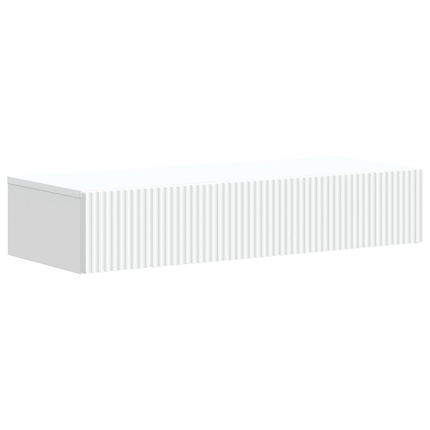 Wall-Mounted Side Table Wall-mounted White 87.5 x 34.5 x 17 cm