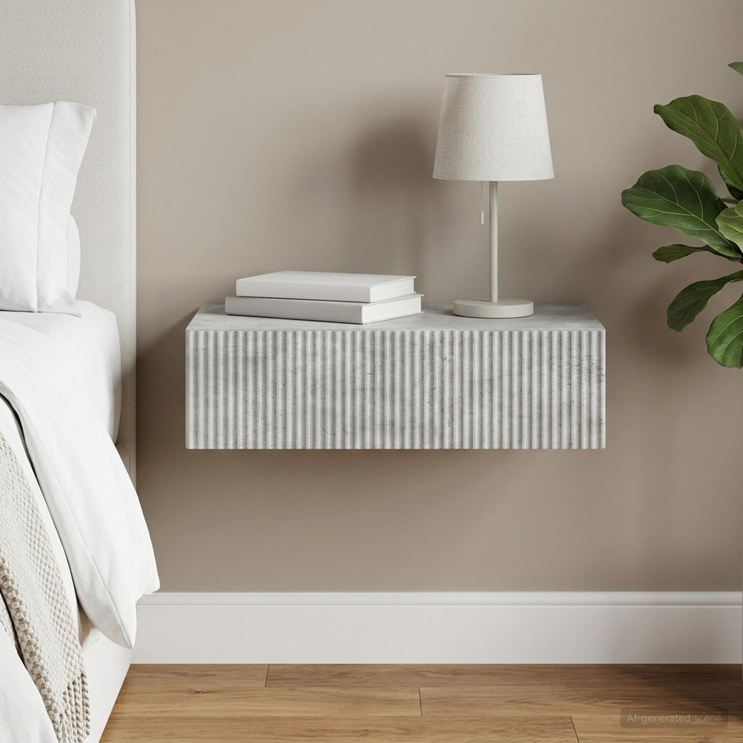 Wall-Mounted Side Table 87.5 x 34.5 x 17 cm Engineered Wood