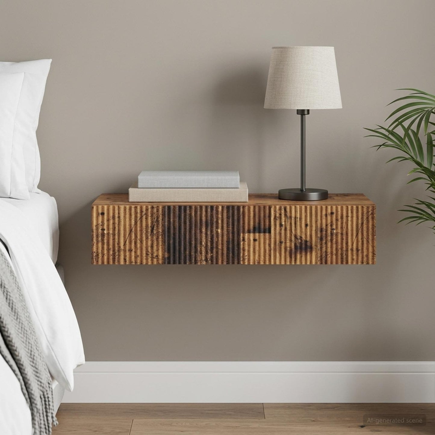 Wall-Mounted Side Table 87.5 x 34.5 x 17 cm Engineered Wood