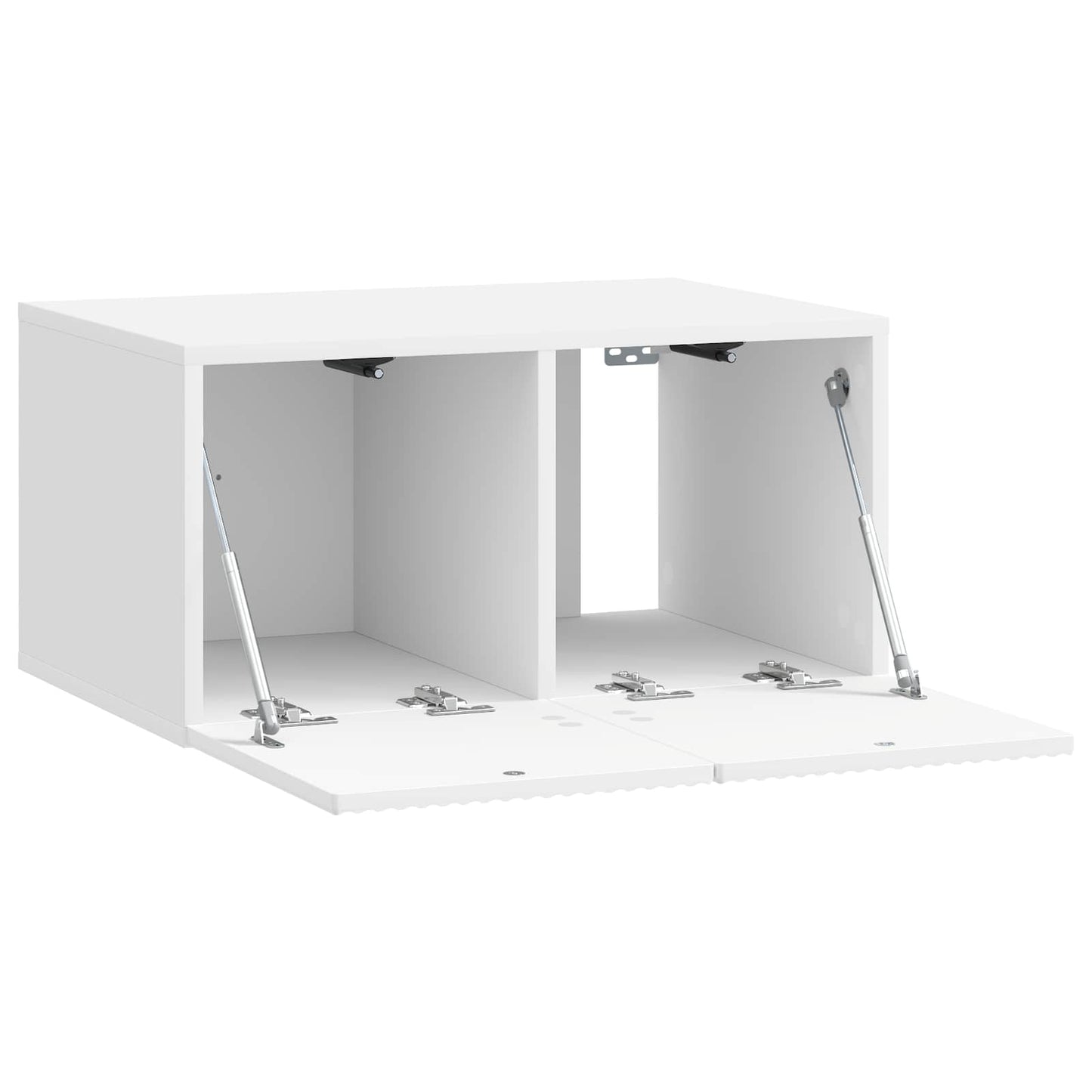 Wall-Mounted TV Cabinet High Gloss White 59.5 x 41 x 30 cm