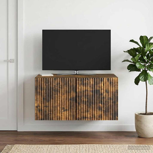 Wall-Mounted TV Cabinet 59.5 x 41 x 30 cm Smoked Oak