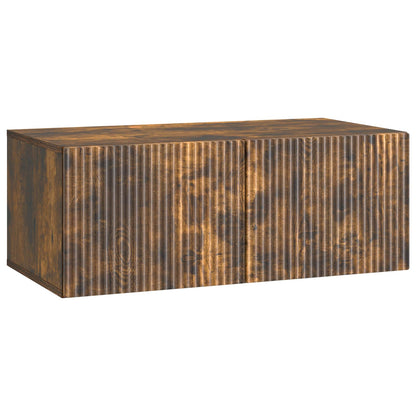 Wall-Mounted TV Cabinet Smoked Oak 78.5 x 41 x 30 cm