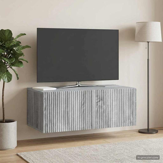Wall-Mounted TV Cabinet 78.5 x 41 x 30 cm Grey Sonoma