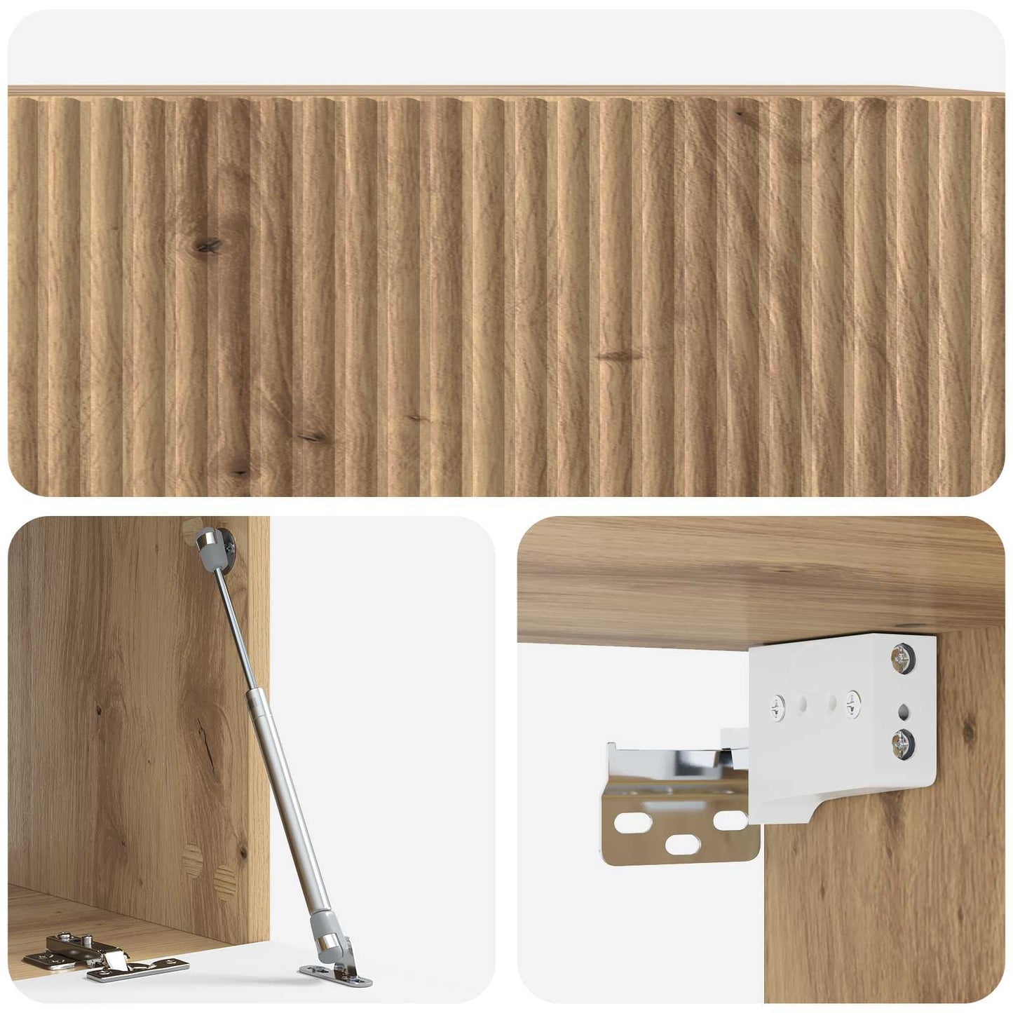 Wall-Mounted TV Cabinet 78.5 x 41 x 30 cm Artisan Oak