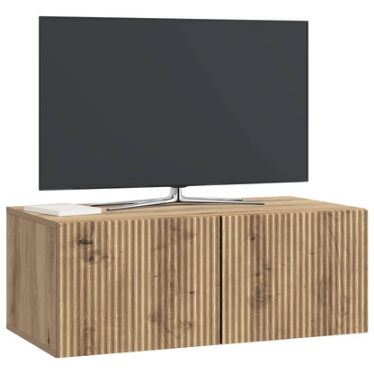 Wall-Mounted TV Cabinet 78.5 x 41 x 30 cm Artisan Oak