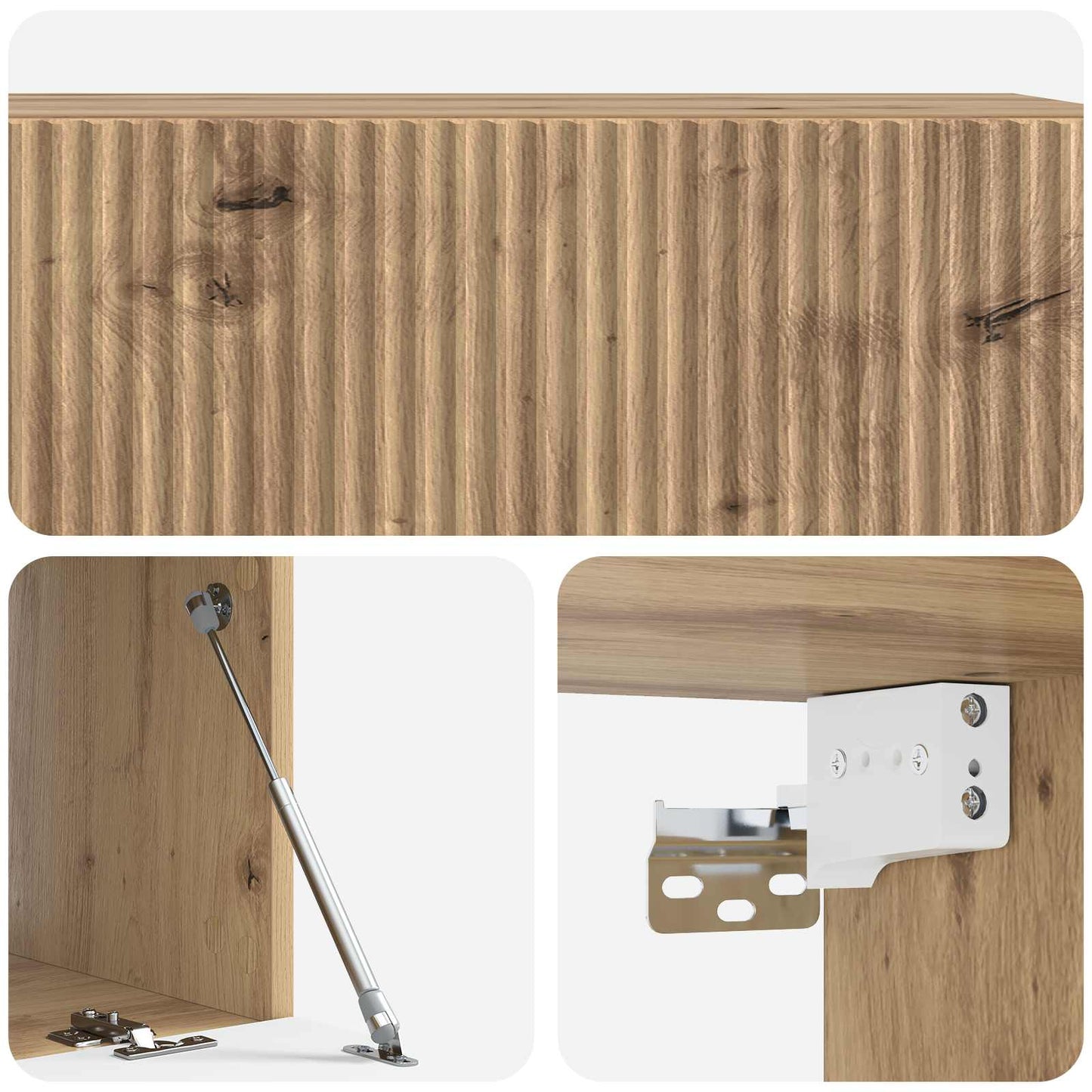 Wall-Mounted TV Cabinet 98 x 41 x 30 cm Artisan Oak