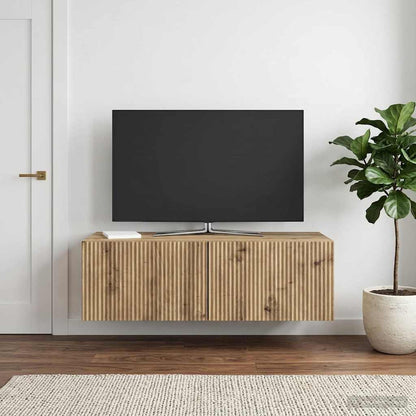 Wall-Mounted TV Cabinet 98 x 41 x 30 cm Artisan Oak