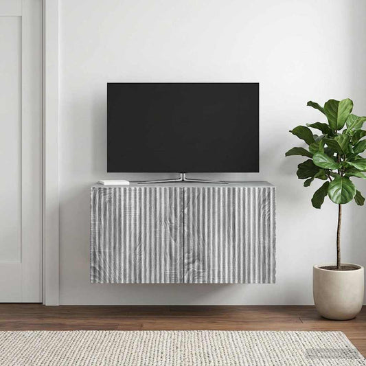 Wall-Mounted TV Cabinet 59.5 x 31 x 30 cm Grey Sonoma