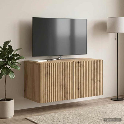 Wall-Mounted TV Cabinet 59.5 x 31 x 30 cm Artisan Oak