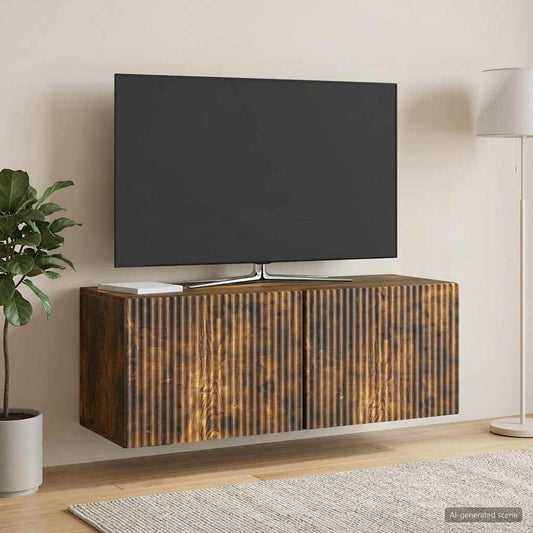 Wall-Mounted TV Cabinet 78.5 x 31 x 30 cm Smoked Oak