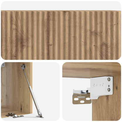 Wall-Mounted TV Cabinet 78.5 x 31 x 30 cm Artisan Oak