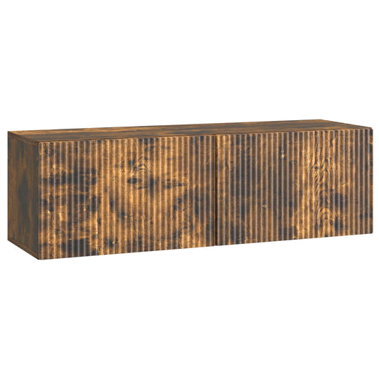 Wall-Mounted TV Cabinet 98 x 31 x 30 cm Smoked Oak