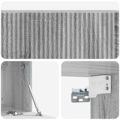 Wall-Mounted TV Cabinet Grey Sonoma 98 x 31 x 30 cm