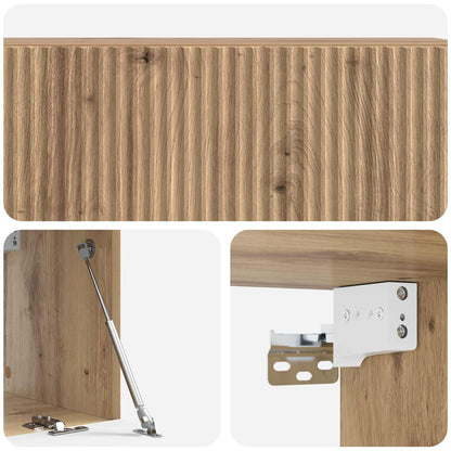 Wall-Mounted TV Cabinet 98 x 31 x 30 cm Artisan Oak