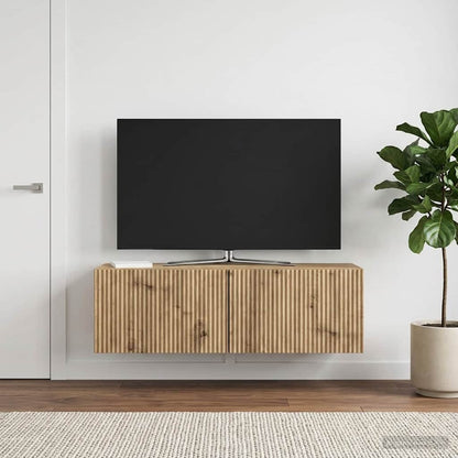 Wall-Mounted TV Cabinet 98 x 31 x 30 cm Artisan Oak