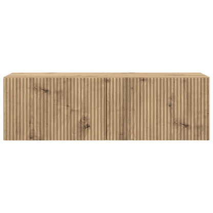 Wall-Mounted TV Cabinet 98 x 31 x 30 cm Artisan Oak