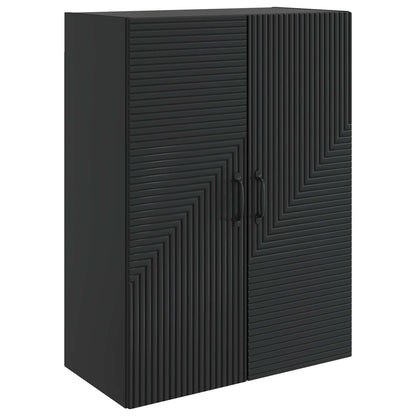 Wall-Mounted Cabinet Black 66 x 34.5 x 90 cm Engineered Wood