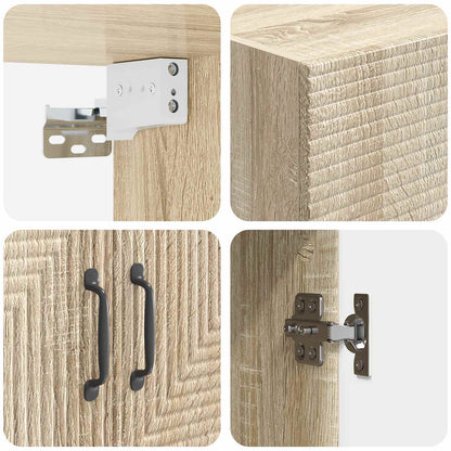Wall-Mounted Cabinet Sonoma Oak 66 x 34.5 x 90 cm
