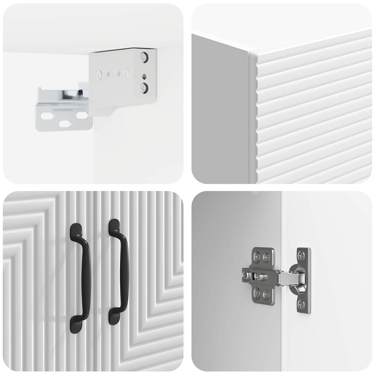 Wall-Mounted Cabinet High Gloss White 66 x 34.5 x 90 cm