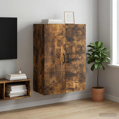 Wall-Mounted Cabinet Smoked Oak 66 x 34.5 x 90 cm
