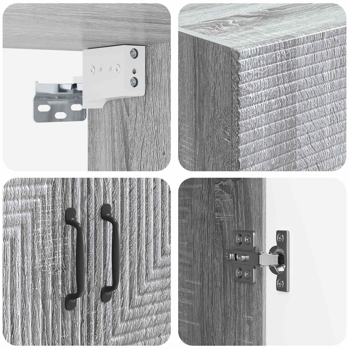 Wall-Mounted Cabinet Grey Sonoma 66 x 34.5 x 90 cm