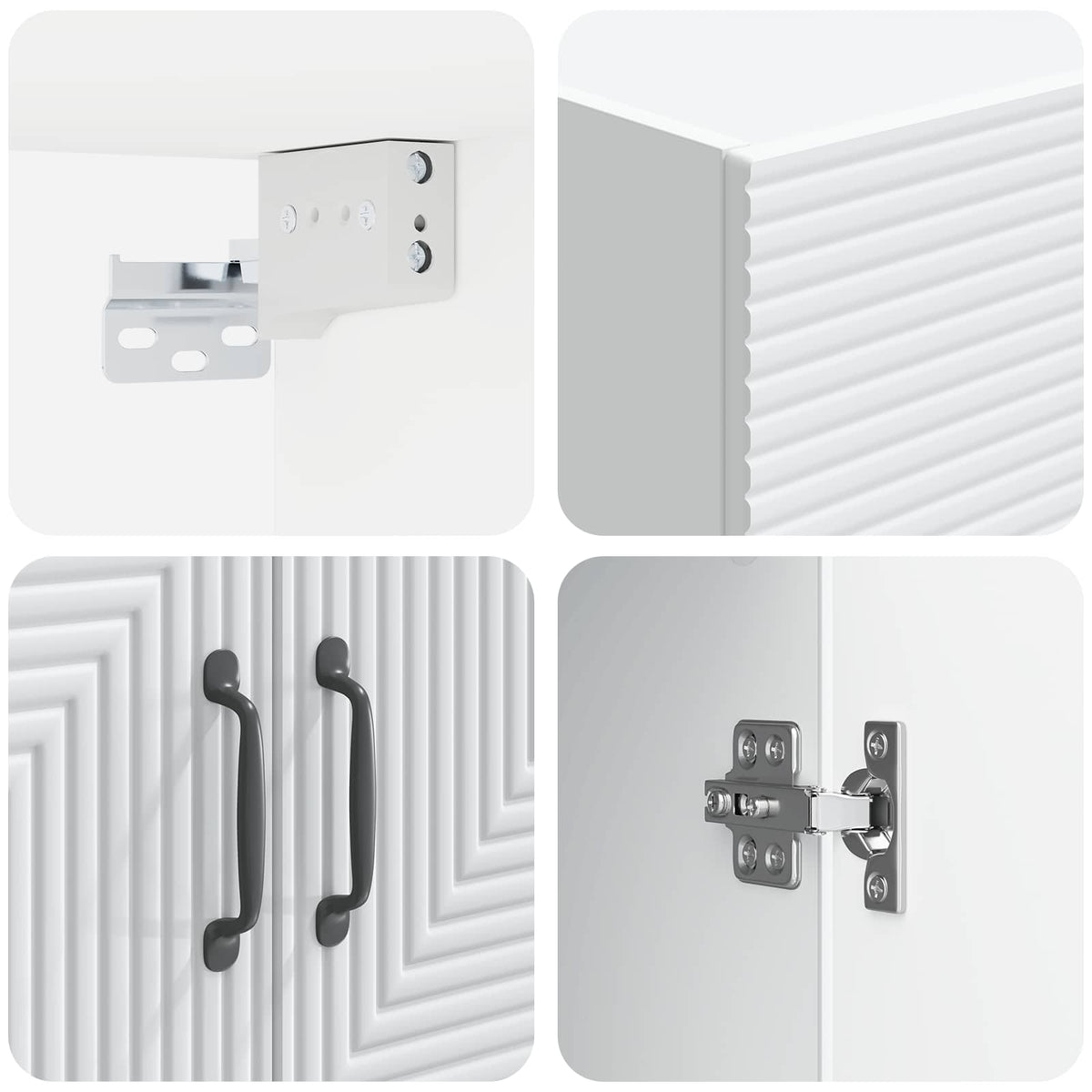 Wall-Mounted Cabinet White 59 x 31 x 60 cm Engineered Wood