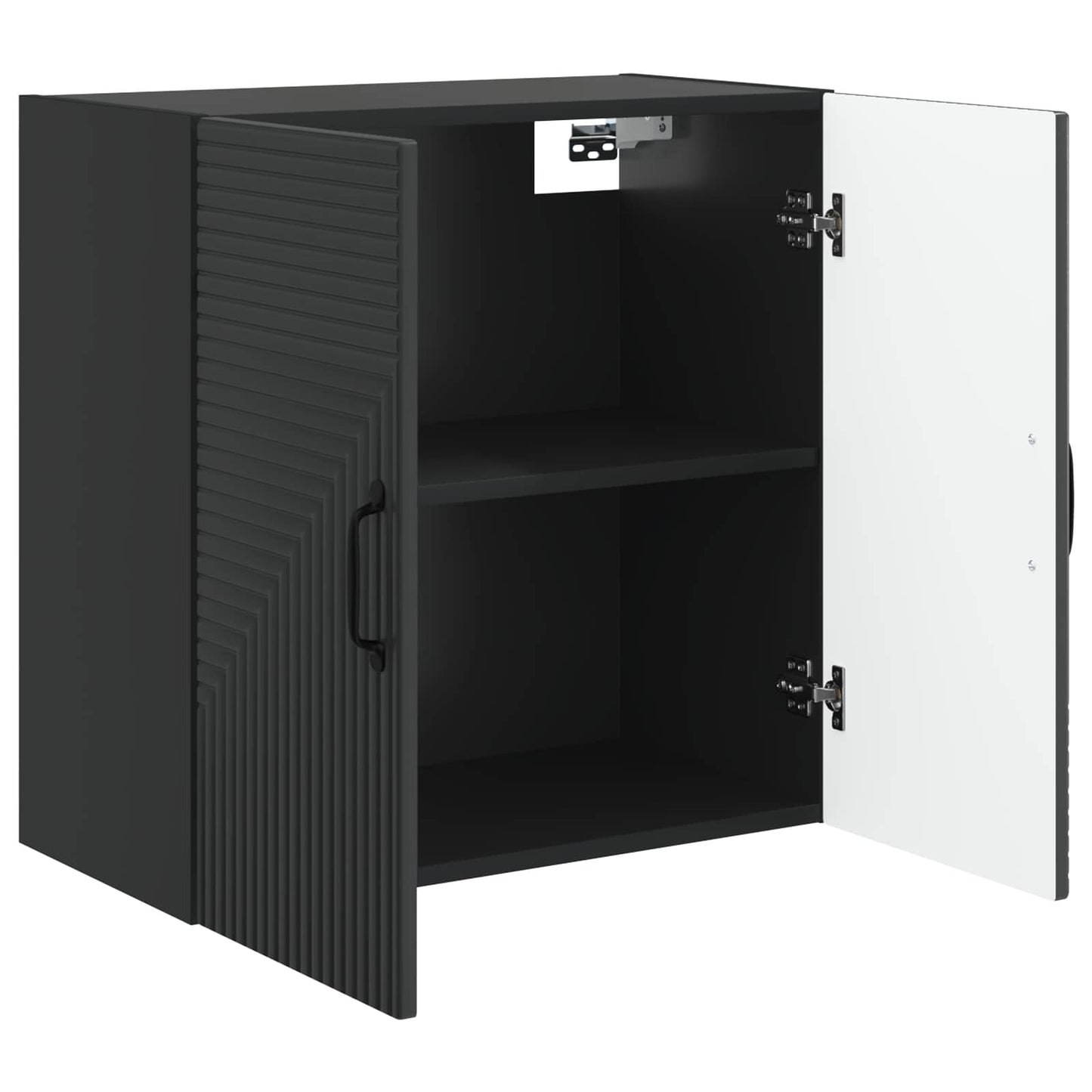 Wall-Mounted Cabinet Black 59 x 31 x 60 cm Engineered Wood