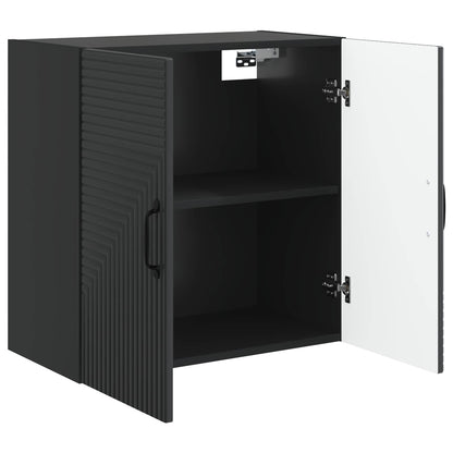 Wall-Mounted Cabinet Black 59 x 31 x 60 cm Engineered Wood