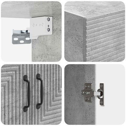 Wall-Mounted Cabinet Concrete Grey 59 x 31 x 60 cm
